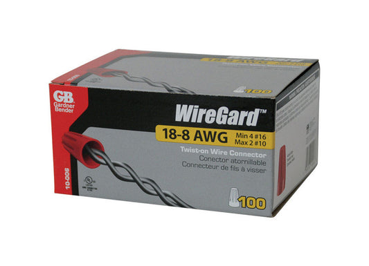 Gardner Bender WingGard Wire Connector Red 100 pk