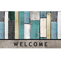 Sports Licensing Solutions Wood Plank Multicolored Rubber Nonslip Floor Mat 30 L x 18 W
