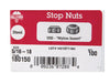 Hillman 5/16 in. Zinc-Plated Steel USS Nylon Lock Nut 100 pk