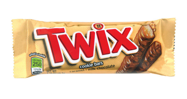 Barras de galleta con caramelo y chocolate con leche Twix 1.79 oz (paquete de 36)