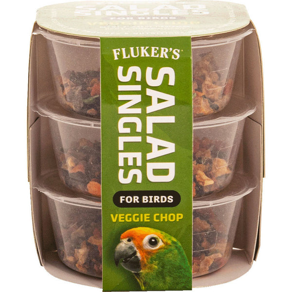 Ensalada Singles Veggie Chop Bird Blend Paquete de 3