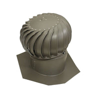 Air Vent Air Hawk 18.4 in. H x 12 in. Dia. Weatherwood Aluminum Turbine and Base