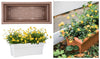 Bloem Terrabox Chocolate Resin Rectangular Veranda Planter 9.8 H x 11.7 W x 26.3 D in.