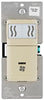 Leviton 3 amps Single Pole Fan Control Fan Control Switch Ivory 1 pk