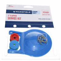 Mansfield 3" Toilet Flapper Rubber Replacement Kit for Flush Valves