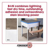 Zinsser B-I-N White Flat Shellac-Based Primer and Sealer 1 qt (Pack of 4)
