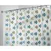 InterDesign 72 in. H x 72 in. W Blue/Green Fish Shower Curtain Vinyl (Pack of 2)