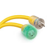 Monster Just Power It Up Outdoor 100 ft. L Yellow Extension Cord 10/3 SJTW (Pack of 2)