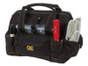 CLC 8 in. W X 9 in. H Polyester Tote Bag with Plastic Tray 21 pocket Black/Tan 1 pc