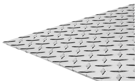 SteelWorks 0.07 in. X 12 in. W X 24 in. L Bright Aluminum Diamond Tread Plate