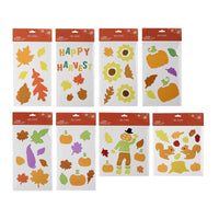 Test Rite Harvest Cling Window Decor (Pack of 8)