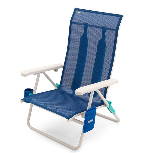 Shibumi 4-Position Blue Hi-Back Beach Chair