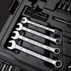 Stanley 1/4 and 3/8 in. drive Metric/SAE Mechanic's Tool Set 145 pc