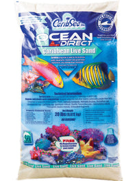 CaribSea Ocean Direct Caribbean Live Sand Original 40 lb | Natural Marine Substrate with Beneficial Bacteria