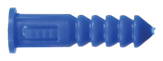 Hillman 0.164 in. D X 1-1/4 in. L Plastic Round Head Ribbed Anchor 100 pk