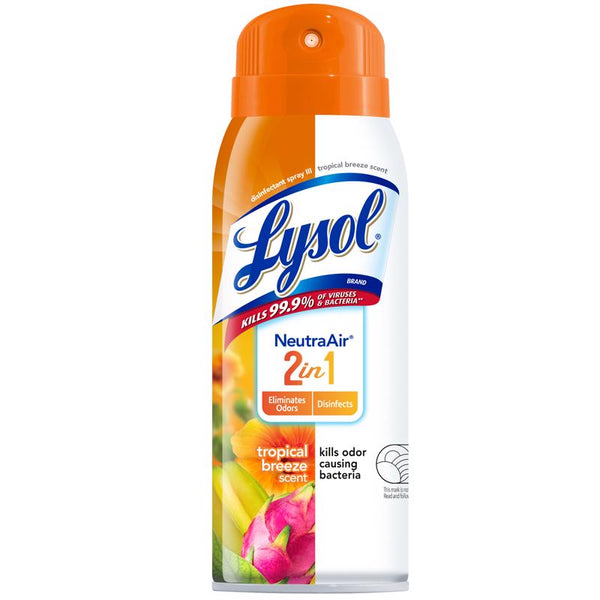 Lysol Neutra Air Tropical Breeze Scent Disinfectant Spray 10 oz 1