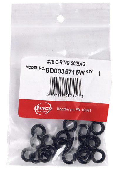 Danco 7/16 in. D X 1/4 in. D Rubber O-Ring 20 pk - Deal of The Week