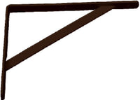 Knape & Vogt 208 Black Steel Super Duty Bracket 12 in. L 1200 lb