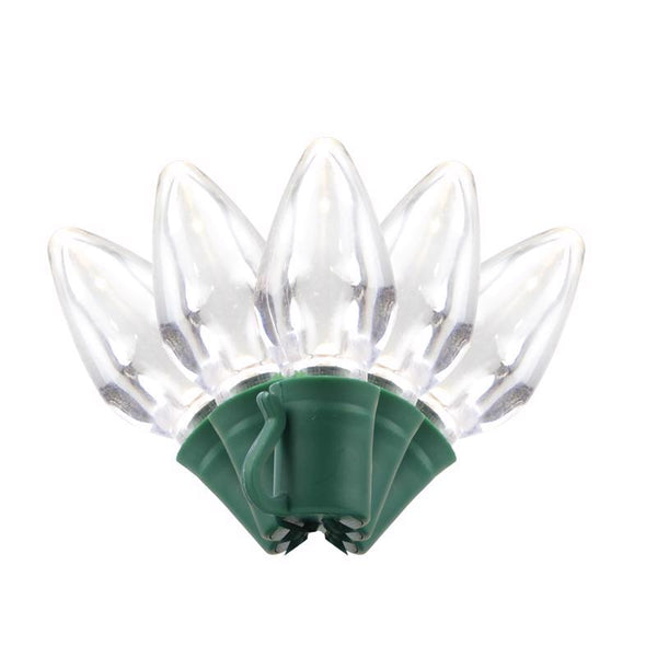Cadena de luces navideñas LED C7 Platinum de 50 unidades, color blanco cálido, 7,6 m - Oferta de la semana