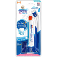 Nylabone Advanced Oral Care Puppy Dental Kit with Toothbrush and Toothpaste, 2.5 oz