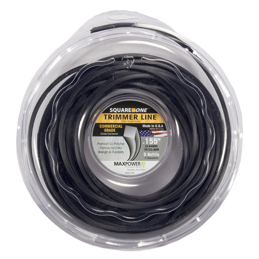 MaxPower Square One Commercial Grade 0.155 in. D X 75 ft. L Trimmer Line