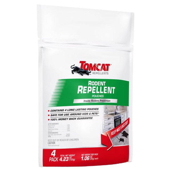 Bolsa repelente de animales Tomcat para roedores, paquete de 8