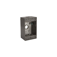Bell 18.3 cu in Rectangle Aluminum 1 gang Weatherproof Box Bronze