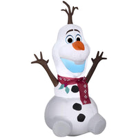 Gemmy Christmas Inflatable Olaf with Red Scarf 48 in. Inflatable (Pack of 6)