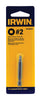 Irwin Square #2 X 2 in. L Power Bit S2 Tool Steel 2 pc