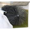 GutterBrush 4.3 in. W X 1.5 ft. L Black Polypropylene/Steel Gutter Guard
