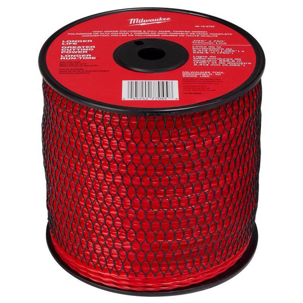 Hilo de corte Milwaukee Professional Grade de 0,095 in. DX de 750 ft. L