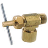 Anderson Metals 3/8 in. 1/4 in. Brass Needle Valve (Pack of 5)