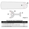 Westinghouse Gloss Metal Ceiling Fan Blade Arm - Open Box
