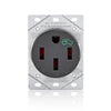 Leviton 50 amps 250 V Single Black Outlet 14-50R 1 pk