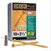 Deck Plus No. 10  x 3-1/2 in. L Star Flat Head Exterior Deck Screws 1 lb.