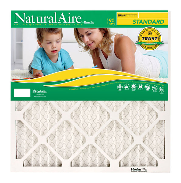 Filtro para horno de pliegues estándar Precisionaire 25 " X 30 " X 1 " de algodón (paquete de 12)