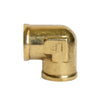 1/2 in. FPT X 3/8 in. D FPT Brass 90 Degree Elbow (Pack of 5)