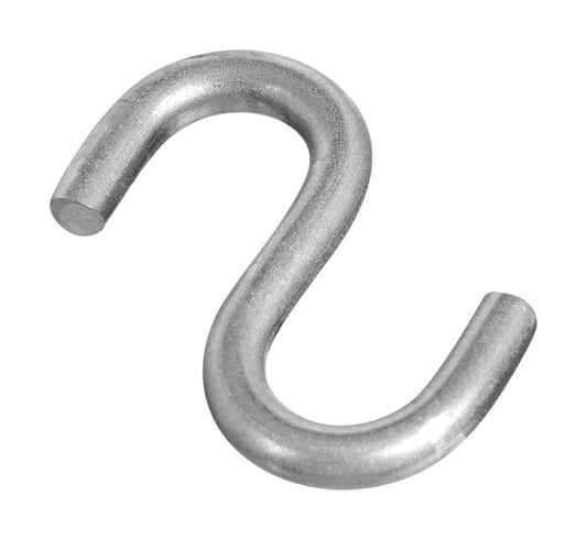 National Hardware Silver Stainless Steel 1-1/2 in. L Open S-Hook 1 pk