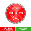 Diablo 12 in. D X 1 in. Diamond Turbo Rim Masonry Cut-Off Disc