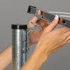Household Essentials 5-Line Silver Aluminum Retractable Clothesline 8 L in.