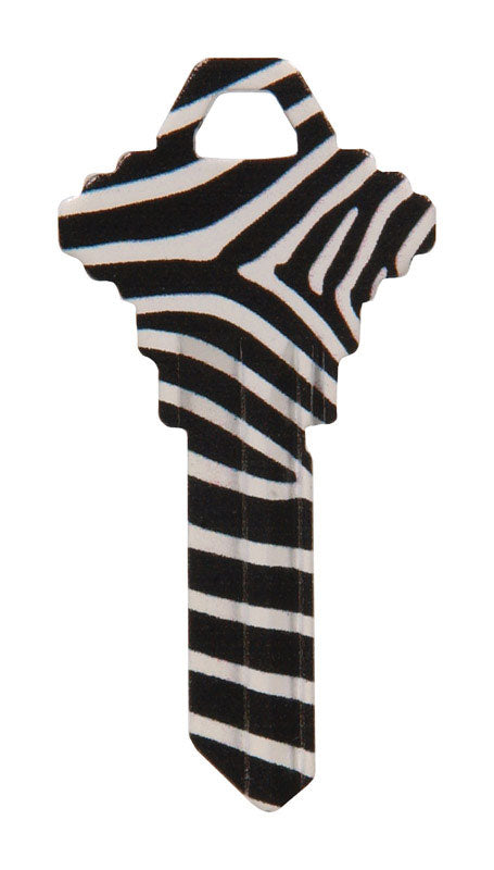 Hillman Wackey Zebra House/Office Universal Key Blank Single (Pack of 6).