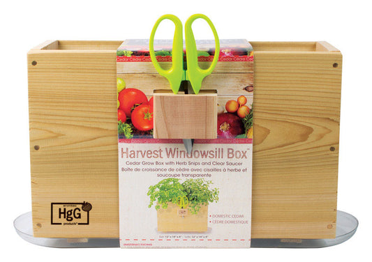 Architec Homegrown Gourmet Beige Cedar Harvest Herb Window Box