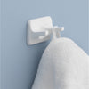 Oakbrook Collection Zinc Plated White Double Robe Hook