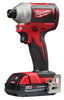 Milwaukee  M18  18 volt Cordless  Brushless  Compact Impact Driver  Kit  1600 in-lb
