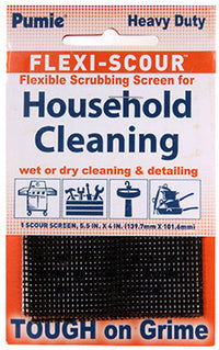 US Pumice Flexi-Scour Black Mesh Multi-Purpose Scrubbing Screen 4 L x 5.5 W in. (Pack of 24)