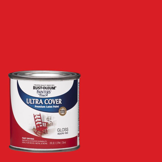 Rust-Oleum Painters Touch Ultra Cover Indoor and Outdoor Gloss Apple Red Paint 8 oz.