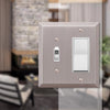 Amerelle Century Brushed Nickel 2 gang Stamped Steel Toggle Wall Plate 1 pk