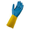 Soft Scrub Latex/Neoprene Cleaning Gloves XL Blue/Yellow 1 pk - Deal of The Week