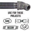 Bk Products 1/4 In. Fpt  X 1/4 In. Dia. Mpt Black Malleable Iron Street Elbow