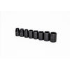 Crescent 1/2 in. X 1/2 in. drive Metric 6 Point Impact Socket Set 8 pc